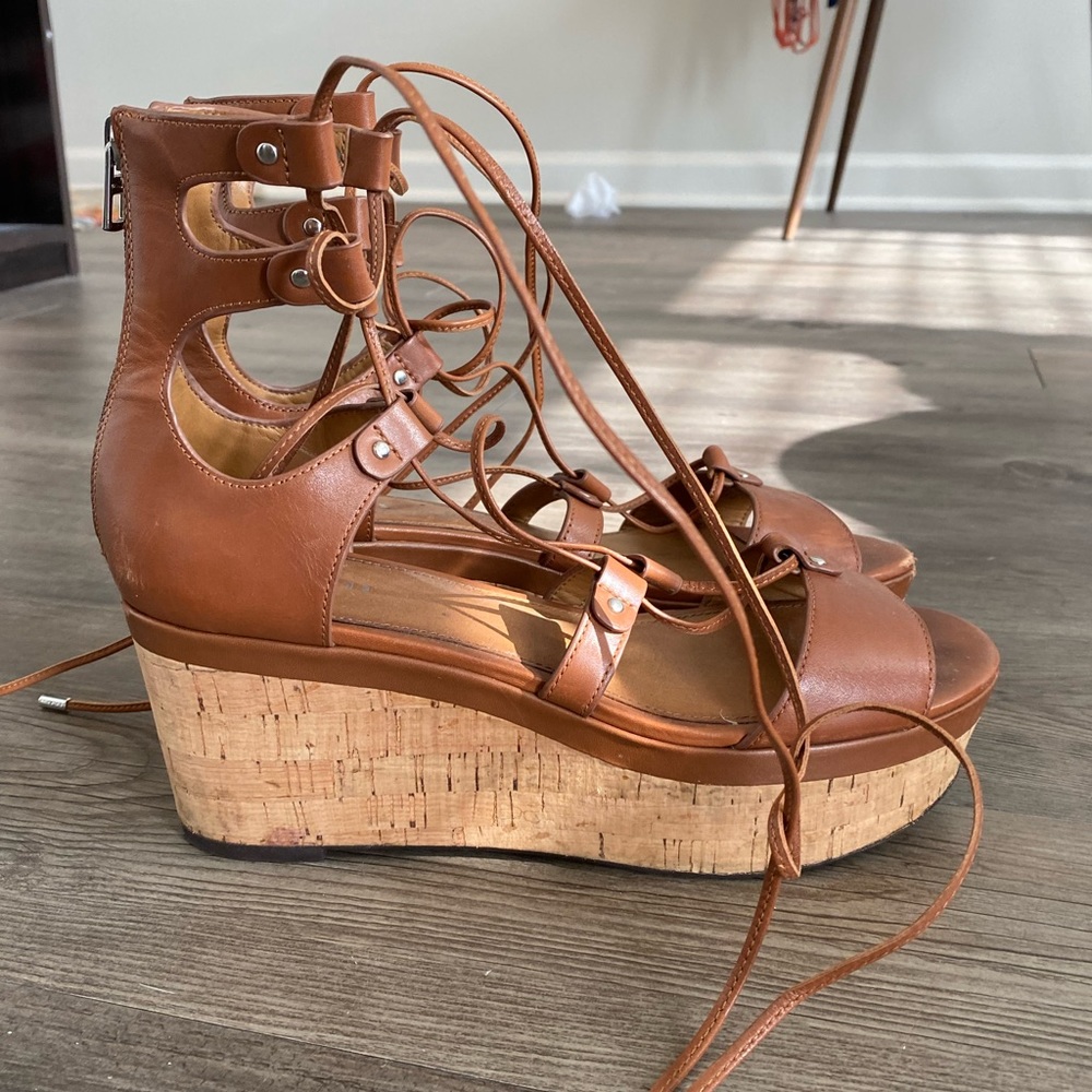 Coach Platform Strappy Sandals/Wedges size 8.5